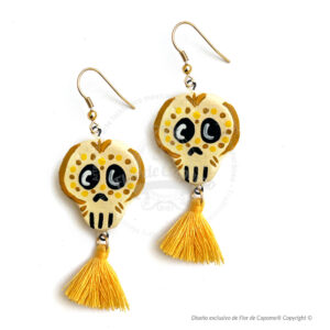 Aretes del Día de Muertos